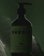 Video compilation of Verdin Dog Shampoo showing the bottle and greenery.