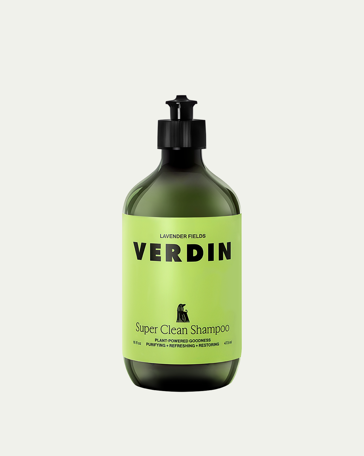 Photo image of the Verdin Super Clean Dog Shampoo Bottle Against a White Background.